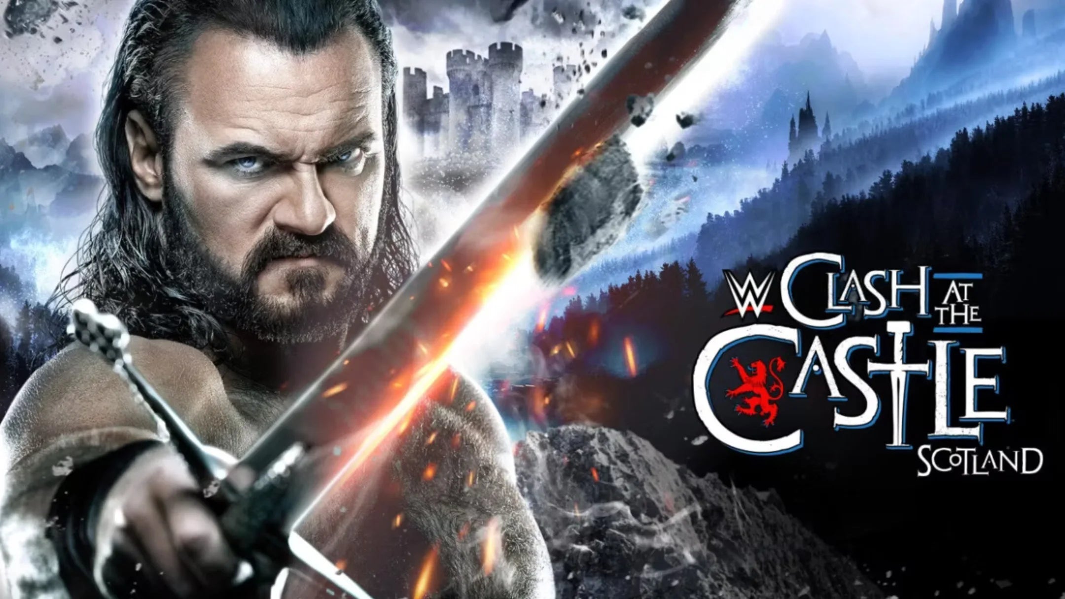Poster for Clash at the Castle: Scotland featuring Drew McIntyre