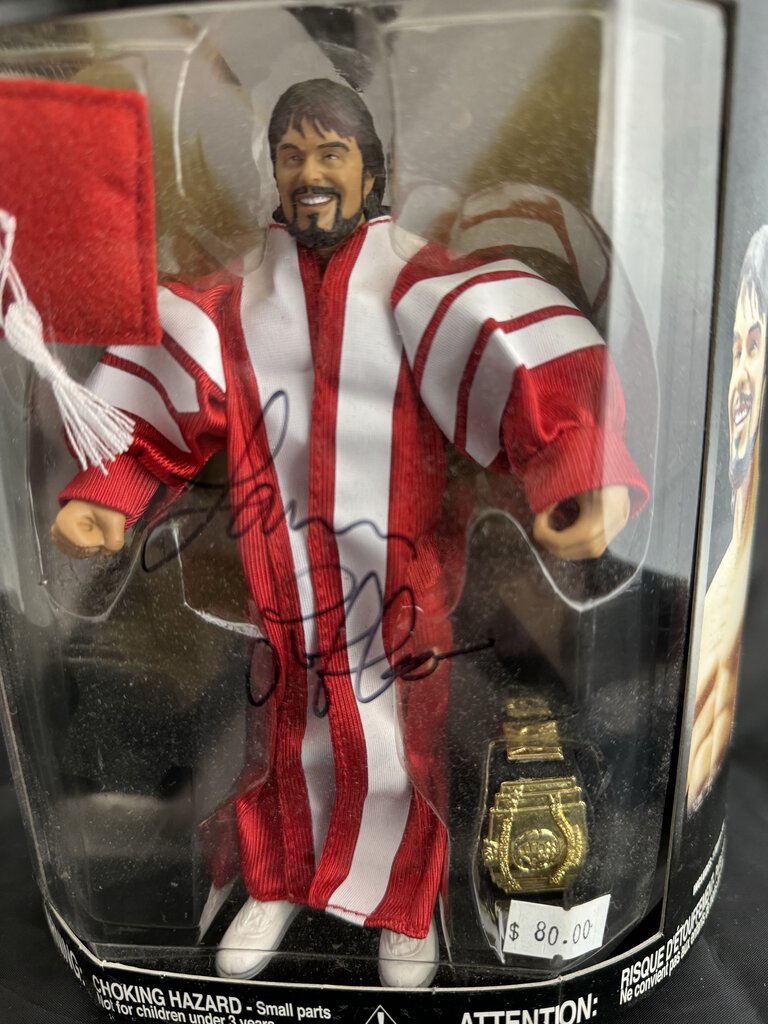 Leaping Lanny Poffo - Jakks - Autographed Figure